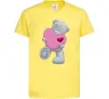 Дитяча футболка Ведмедик Teddy Лимонний фото