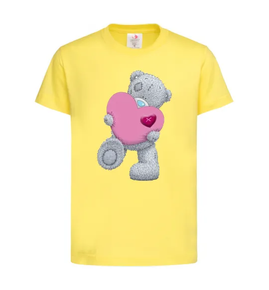 Детская футболка Ведмедик Teddy Лимонный фото