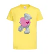 Детская футболка Ведмедик Teddy Лимонный фото