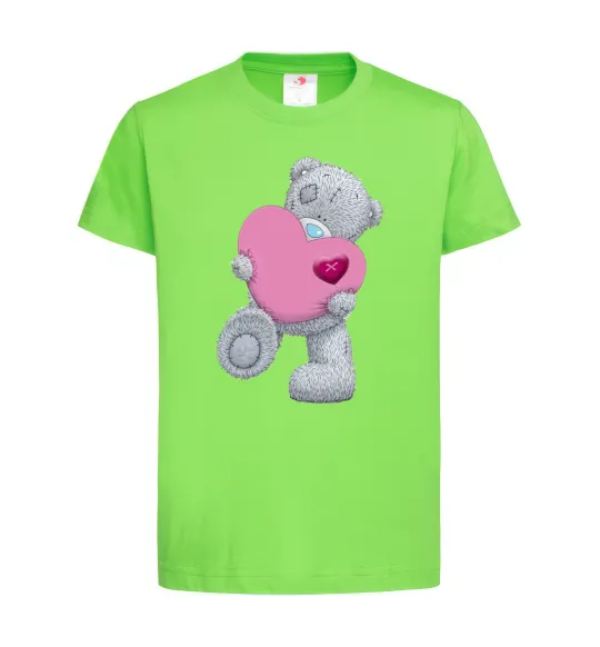 Детская футболка Ведмедик Teddy Лаймовый фото