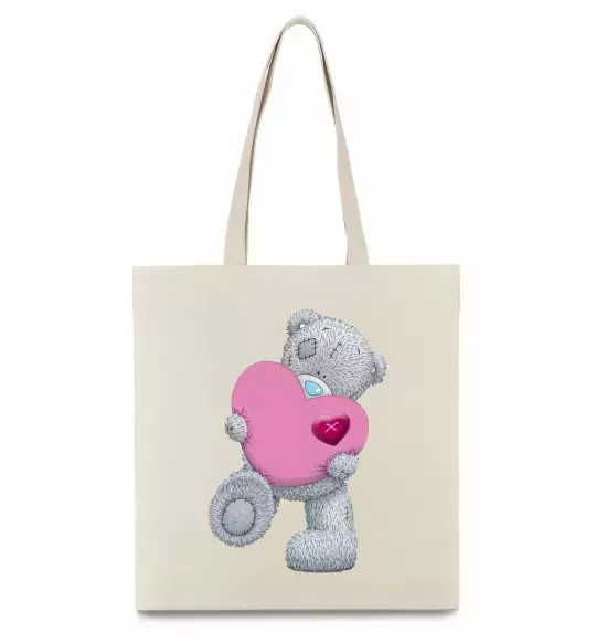 Еко-сумка Ведмедик Teddy Бежевий фото