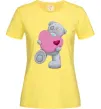 Женская футболка Ведмедик Teddy Лимонный фото