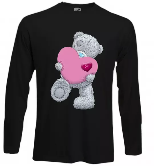 Лонгслив Ведмедик Teddy Черный фото