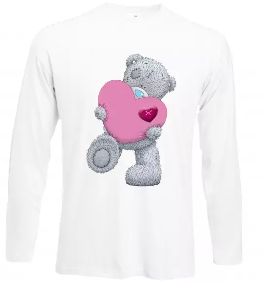 Лонгслив Ведмедик Teddy Белый фото
