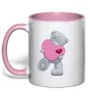 Чашка с цветной ручкой Ведмедик Teddy Нежно розовый Чашка с цветной ручкой Ведмедик Teddy Нежно розовый фото