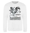 Свитшот I need more space Белый фото