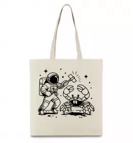 Еко-сумка I need more space Бежевий фото