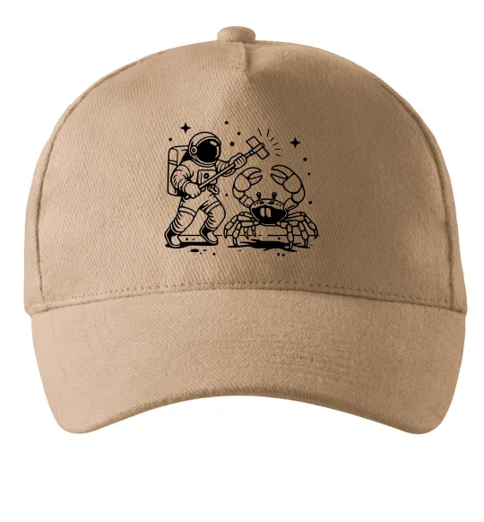 Кепка Космонавт з крабом Песочный фото