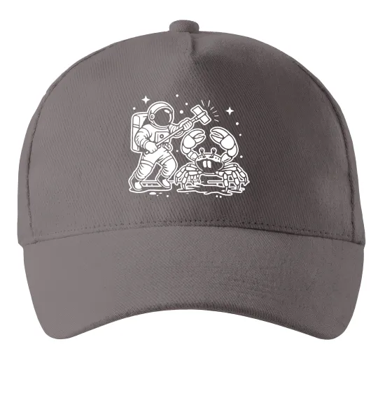 Кепка Космонавт з крабом Серый фото