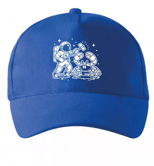 Кепка Космонавт з крабом Яскраво-синій фото
