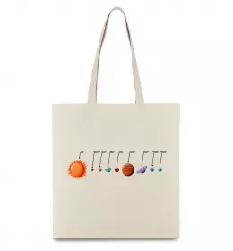 Еко-сумка I need more space Бежевий фото