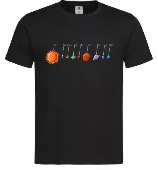 Мужская футболка Планети Черный фото