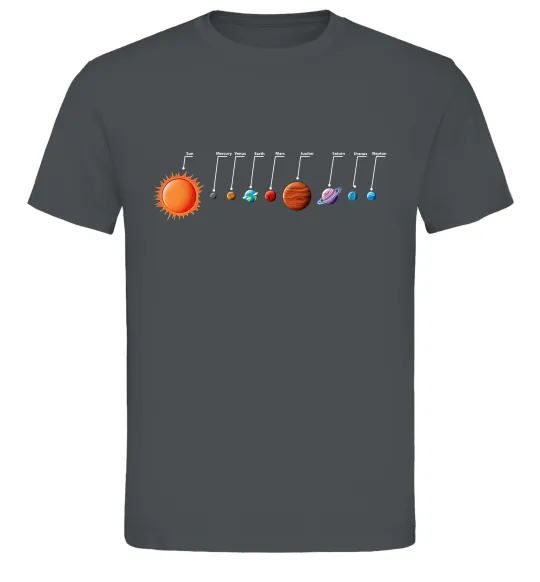 Мужская футболка Планети Графит фото