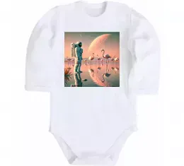 Дитячий бодік I need more space Білий фото