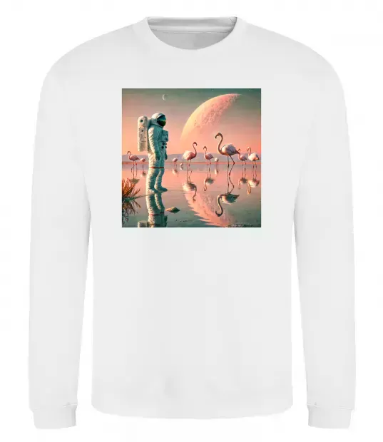 Свитшот Космонавт Місяць Белый фото