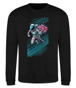 Свитшот Космонавт з квітами