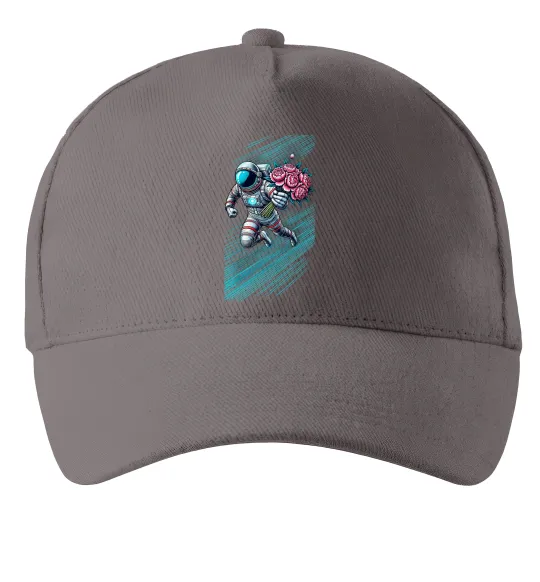 Кепка Космонавт з квітами Серый фото