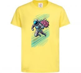 Детская футболка Космонавт з квітами