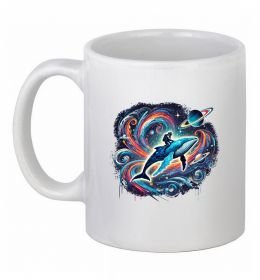 Чашка керамическая Космос кит космонавт