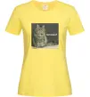 Жіноча футболка Кіт питання? Лимонний Жіноча футболка Кіт питання? Лимонний фото