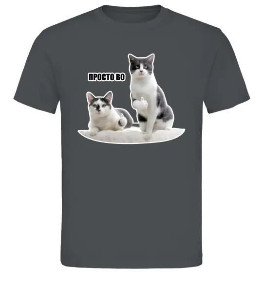Мужская футболка Просто ВО! Графит фото