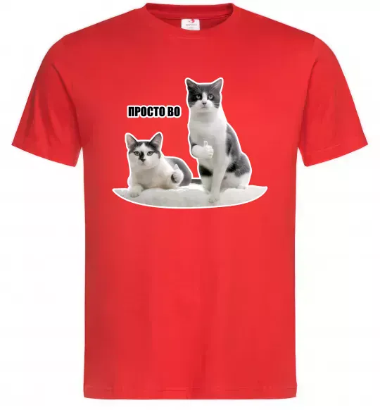 Мужская футболка Просто ВО! Красный фото