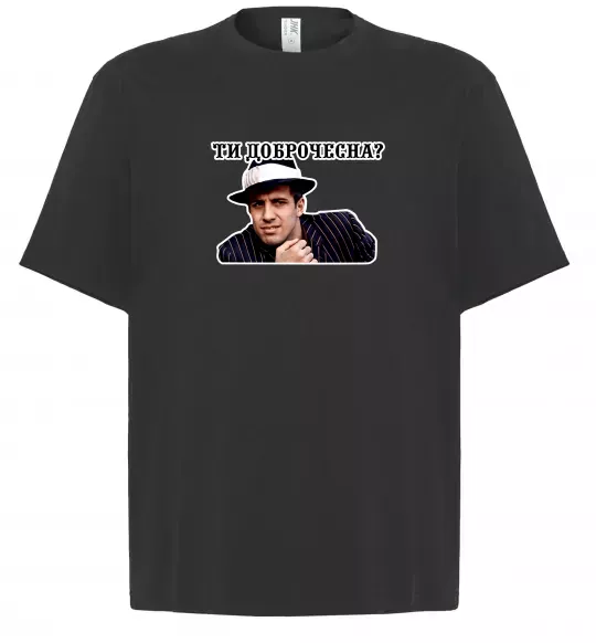 Футболка Оверсайз Ти доброчесна? Черный фото