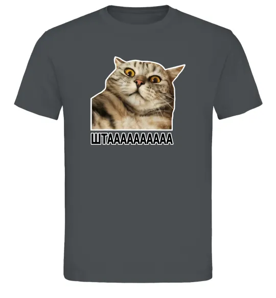 Мужская футболка Штааааа Графит фото