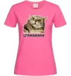 Жіноча футболка Штааааа Яскраво-рожевий фото