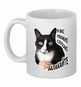Чашка керамическая Я вас уважно слухаю