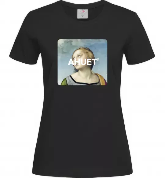 Жіноча футболка ahuet Чорний фото