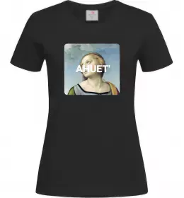 Женская футболка ahuet Черный фото