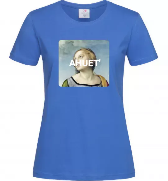 Жіноча футболка ahuet Яскраво-синій фото
