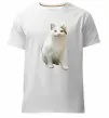 Мужская премиум футболка Cat meme Белый фото