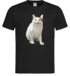 Мужская футболка Cat meme Черный фото