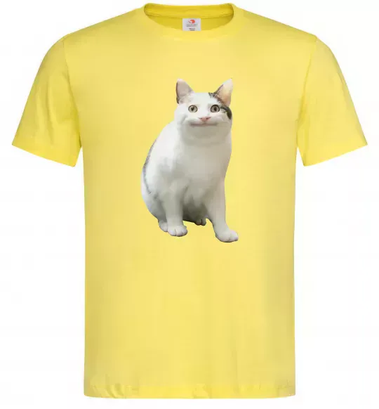 Мужская футболка Cat meme Лимонный фото