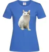 Жіноча футболка Cat meme Яскраво-синій фото