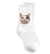 Носки Cat meme face Белый фото