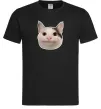 Мужская футболка Cat meme face Черный фото