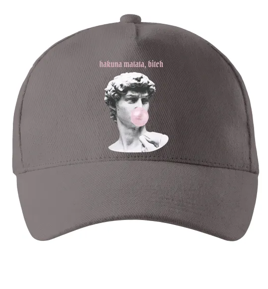Кепка Hakuna matata b*tch Сірий фото