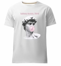 Чоловіча преміум футболка Hakuna matata b*tch