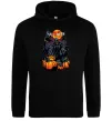 Жіноча толстовка (худі) Halloween червоний місяць Чорний фото