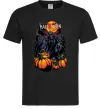 Мужская футболка Halloween червоний місяць Черный Мужская футболка Halloween червоний місяць Черный фото