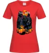 Женская футболка Halloween червоний місяць Красный Женская футболка Halloween червоний місяць Красный фото
