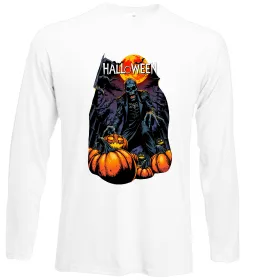 Лонгслив Halloween червоний місяць Белый фото
