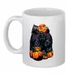 Чашка керамическая Halloween червоний місяць Белый Чашка керамическая Halloween червоний місяць Белый фото