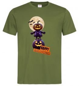 Чоловіча футболка Happy Halloween гарбуз-людина Чоловіча футболка Happy Halloween гарбуз-людина
