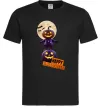 Мужская футболка Happy Halloween гарбуз-людина Черный Мужская футболка Happy Halloween гарбуз-людина Черный фото