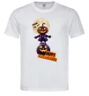 Мужская футболка Happy Halloween гарбуз-людина Белый Мужская футболка Happy Halloween гарбуз-людина Белый фото