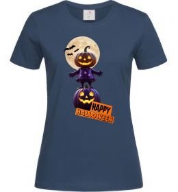 Женская футболка Happy Halloween гарбуз-людина